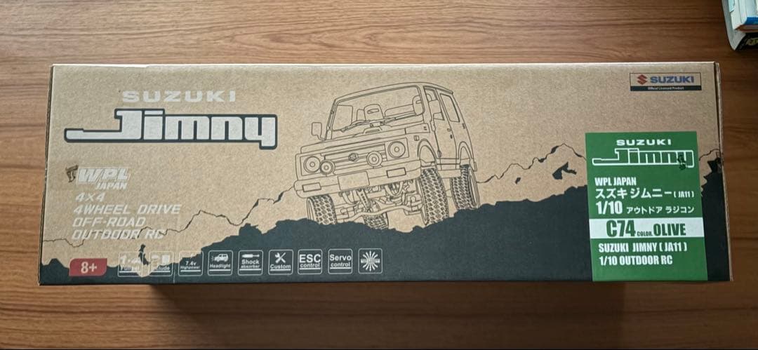 【美品】WPL C-74 1/10 4WD ジムニー オリーブ（ベースラジコン）