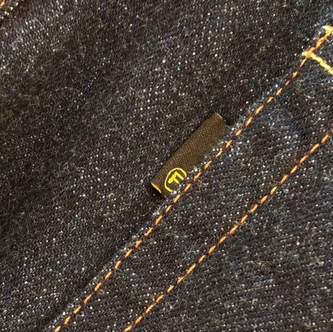 美品F.A.T. デニム FATサイズ 赤耳 セルヴィッチ ワイドテーパード