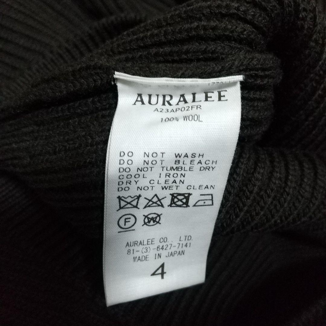 オーラリーメンズセーターブラウン