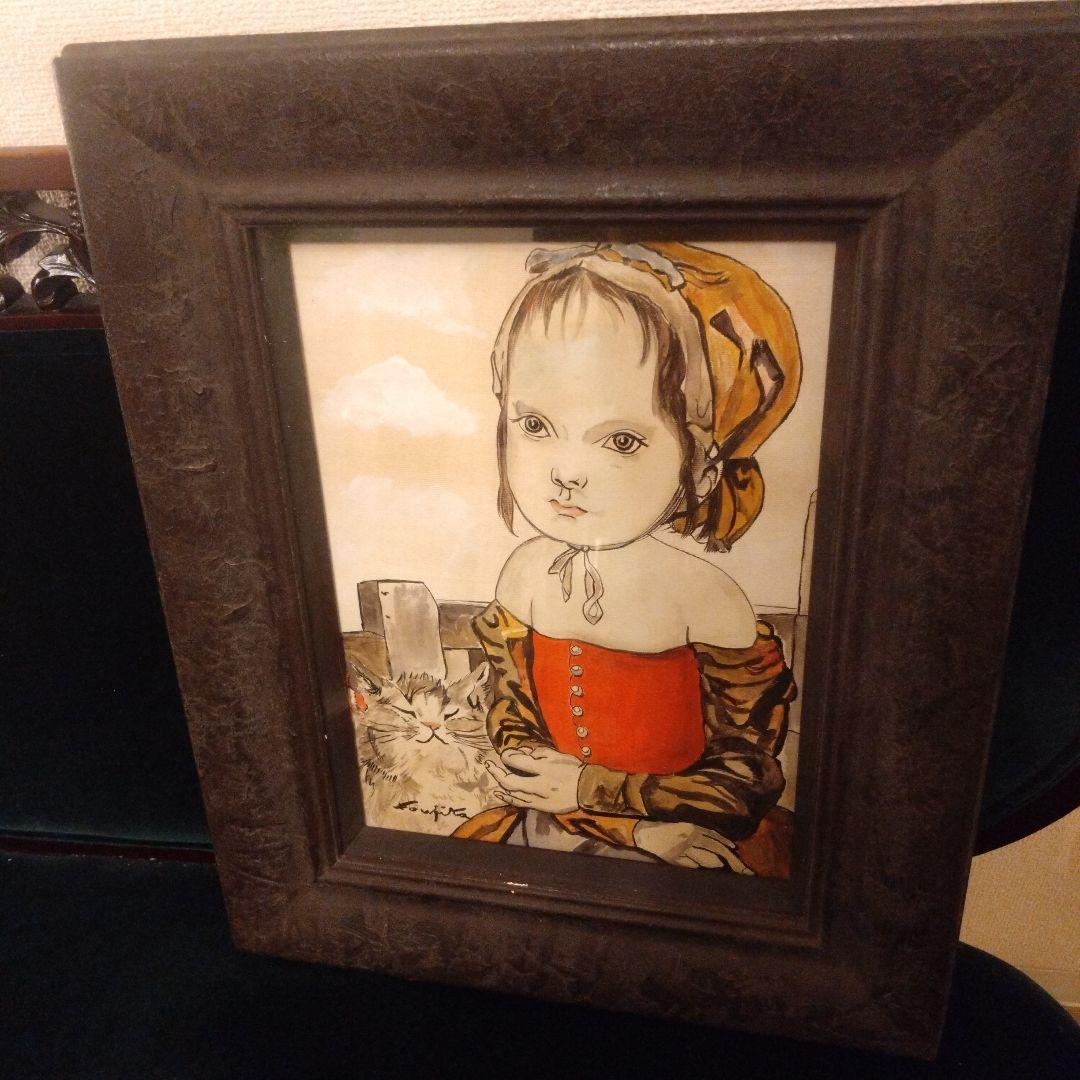 少女の肖像 水彩画