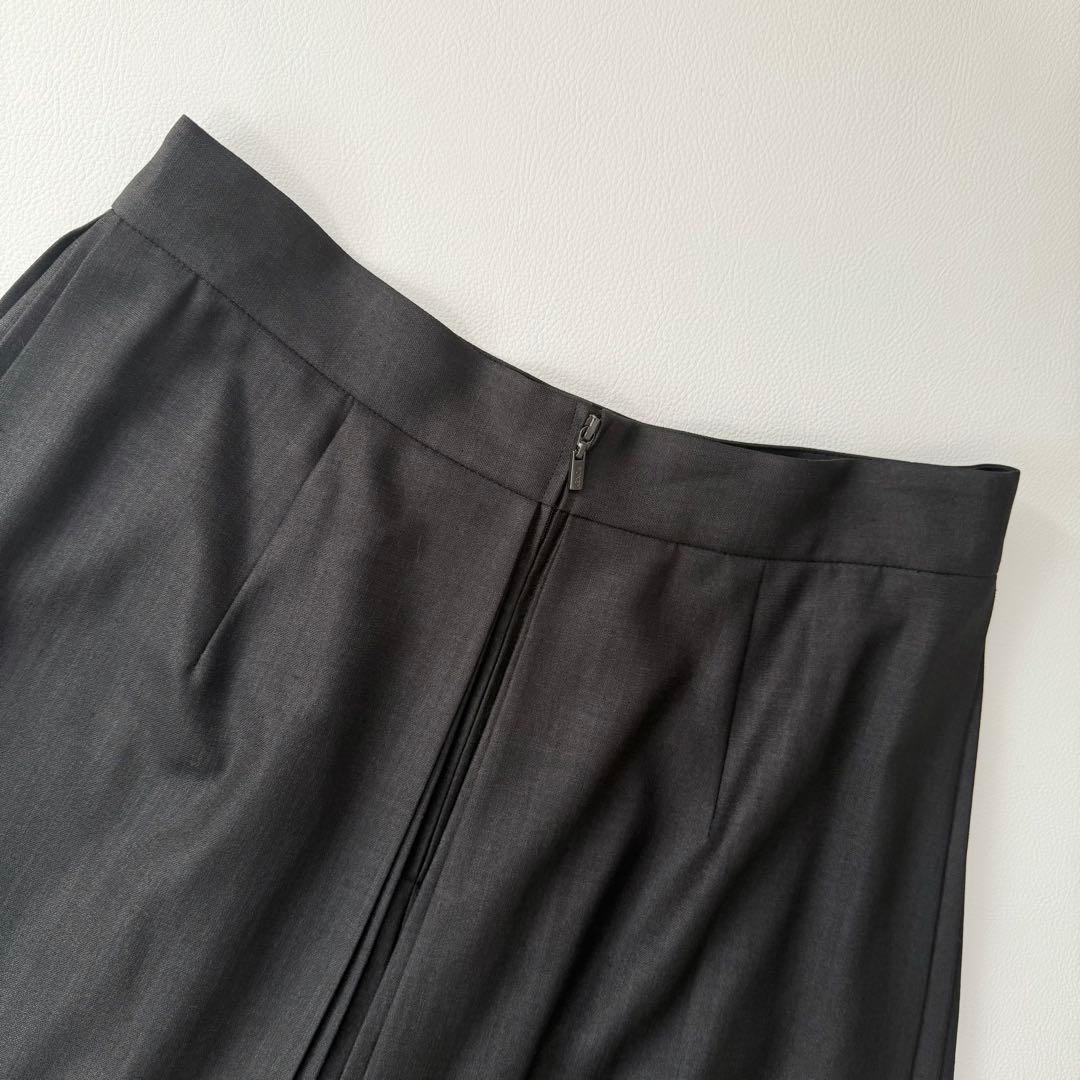 フォクシーニューヨーク　ワイドパンツ　プリーツスカート　ダークグレー　L