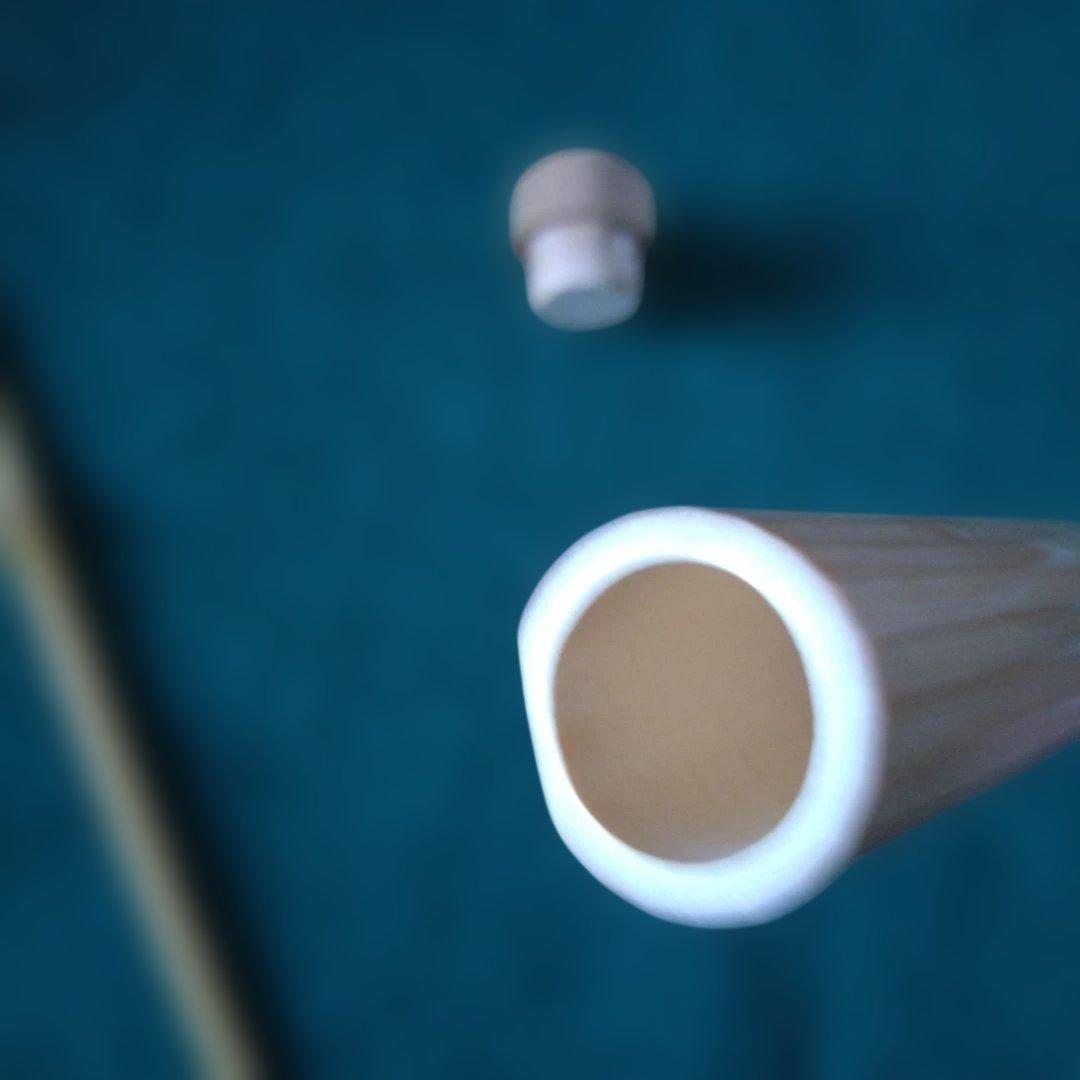 ラッキー　竹製 茶杓 専用ケース付き