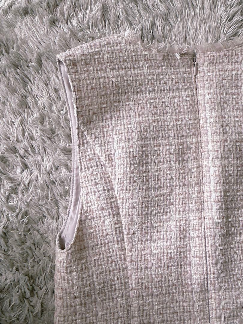 【美品】マルイ限定　ジャスグリッティー　ミックスツイードジャンスカ