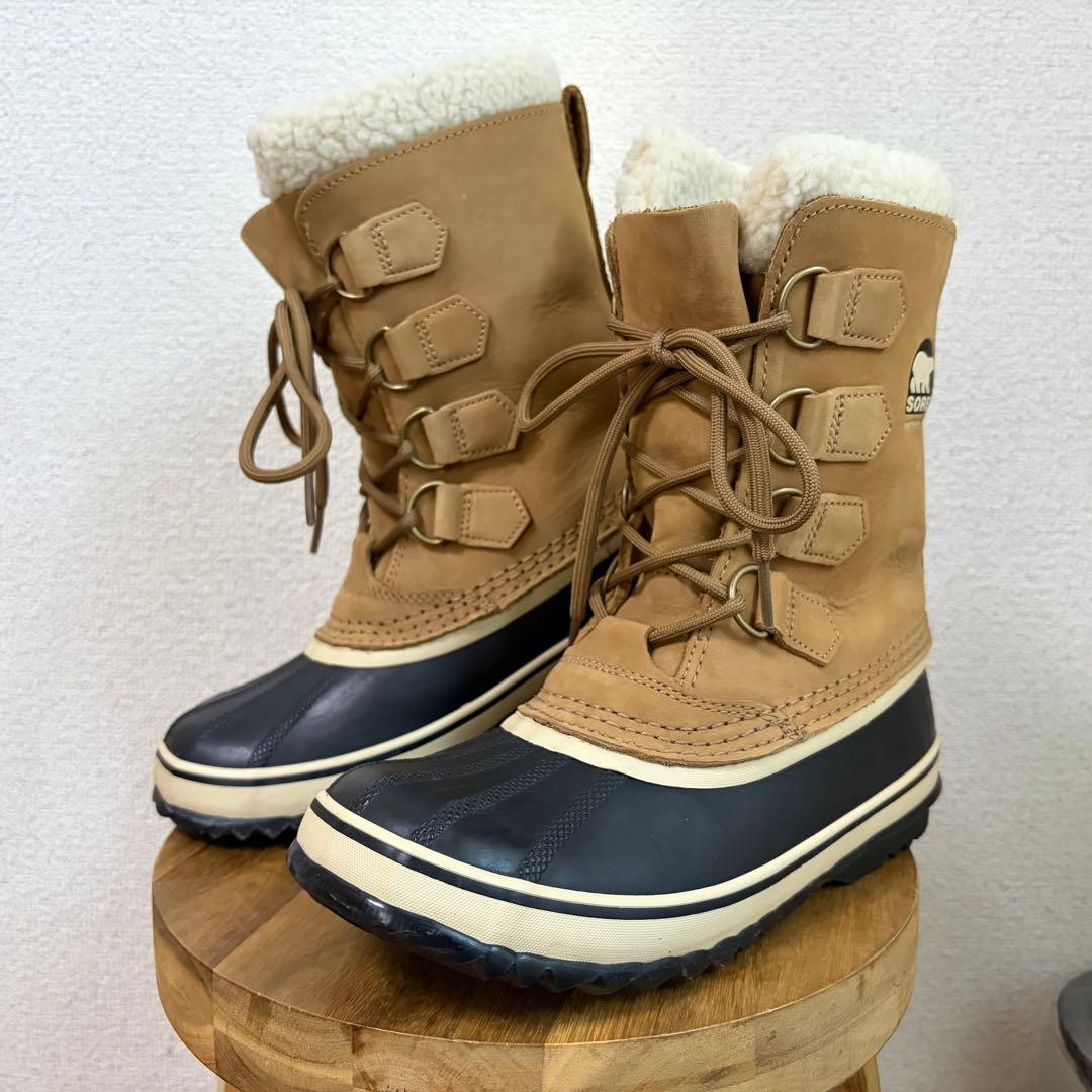 極美品◯ ソレル SOREL ブーツCaribou Buff BLACK 23