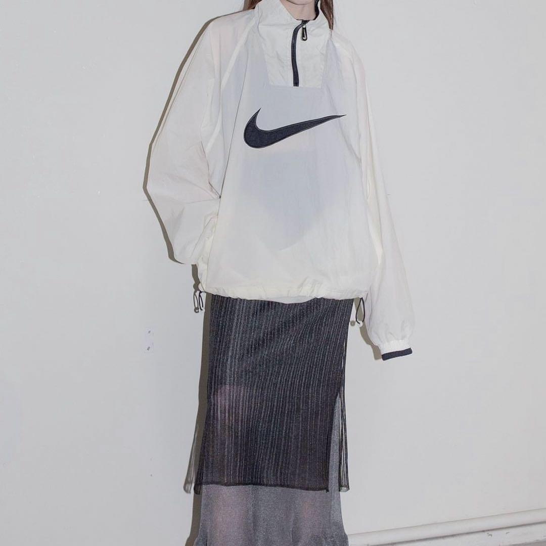 90年代〜00年代NIKE ナイキ ハーフジップ　刺繍 プルオーバー ジャケット