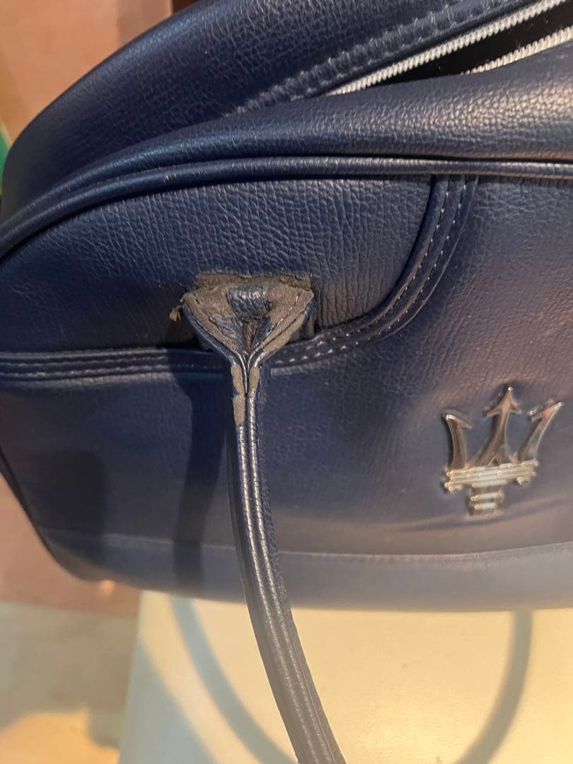 MASERATI ネイビー ハンドバッグ