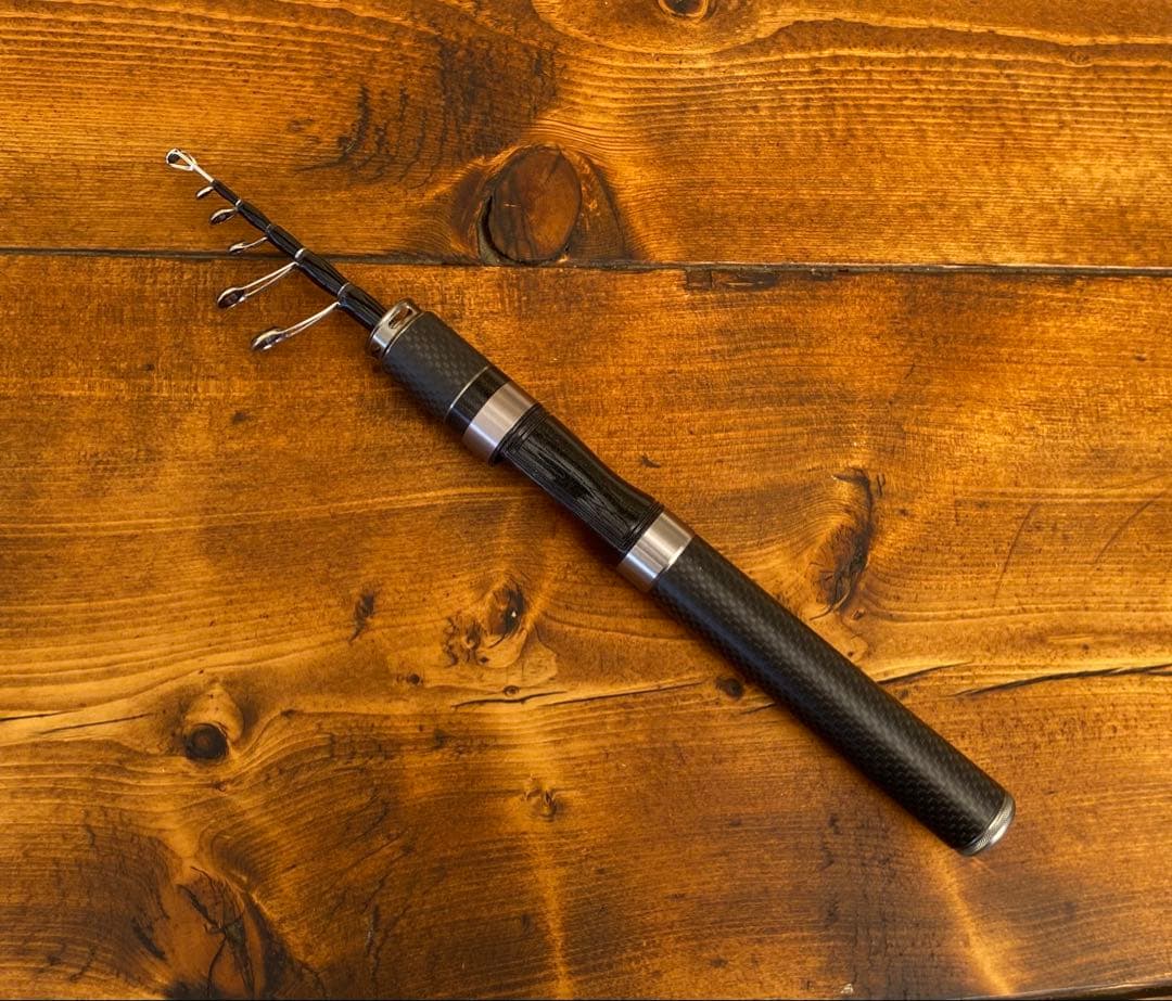 トラウトセット　トラウトロッド　5ft 渓流釣り　超軽量　カーボンロッド　リール