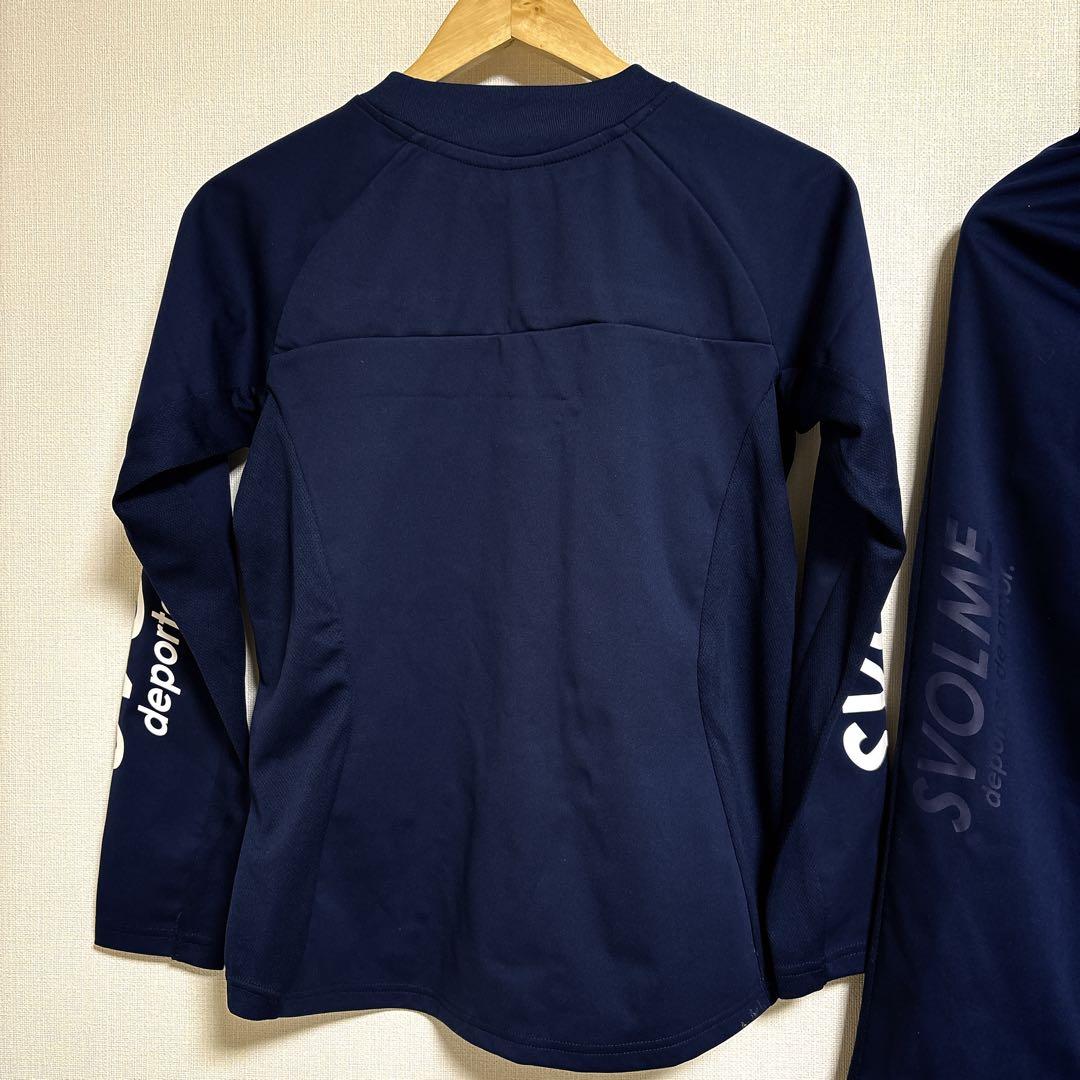 新品未使用 SVOLME ネイビー XS 上下 セット 長袖 トップス パンツ