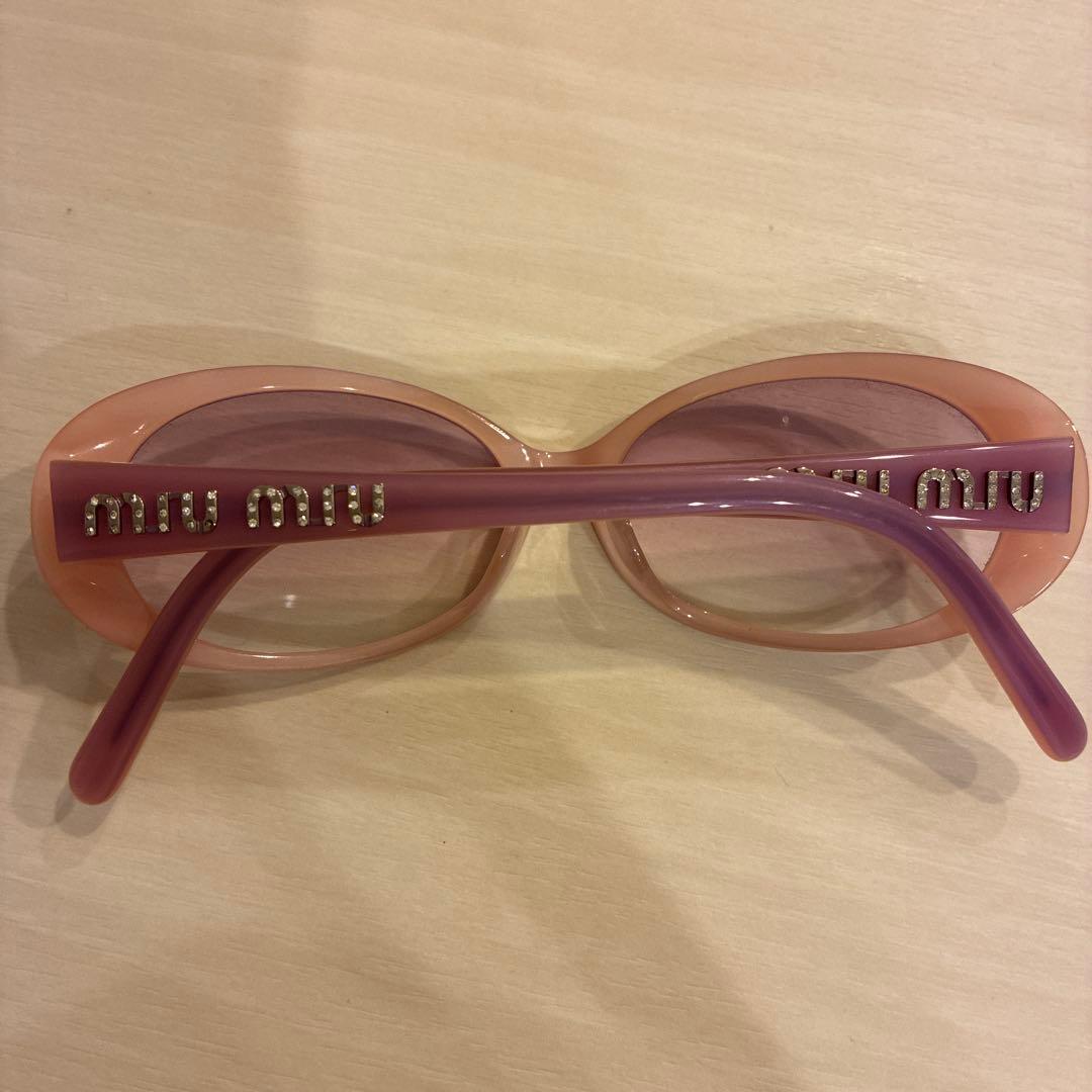 よ*ん様 即日発送　Miu Miu ピンク サングラス ストーン付き