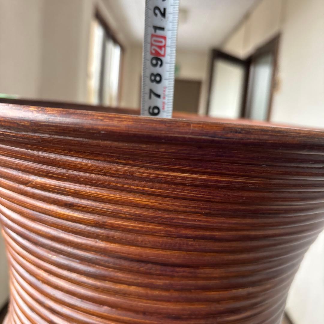 引き取り限定‼️発送不可‼️ラタン　フラワーベース大型ディスプレー　ホテルや旅館