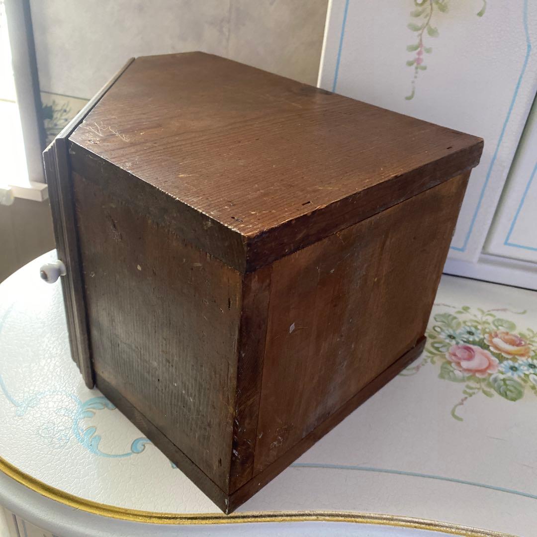 フランスアンティーク木製キャビネット 什器　BOX シェルフ