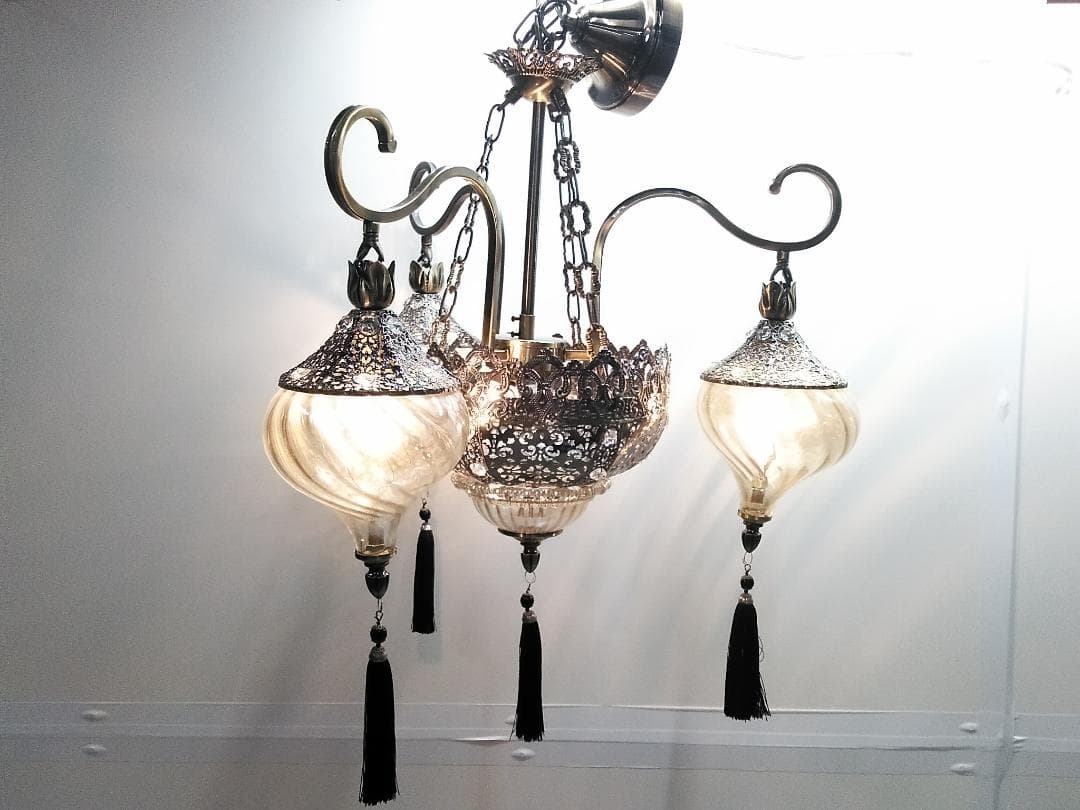 大塚家具 IDC シャンデリア IDE-HAREM/5 イタリア製 モロッコ調★