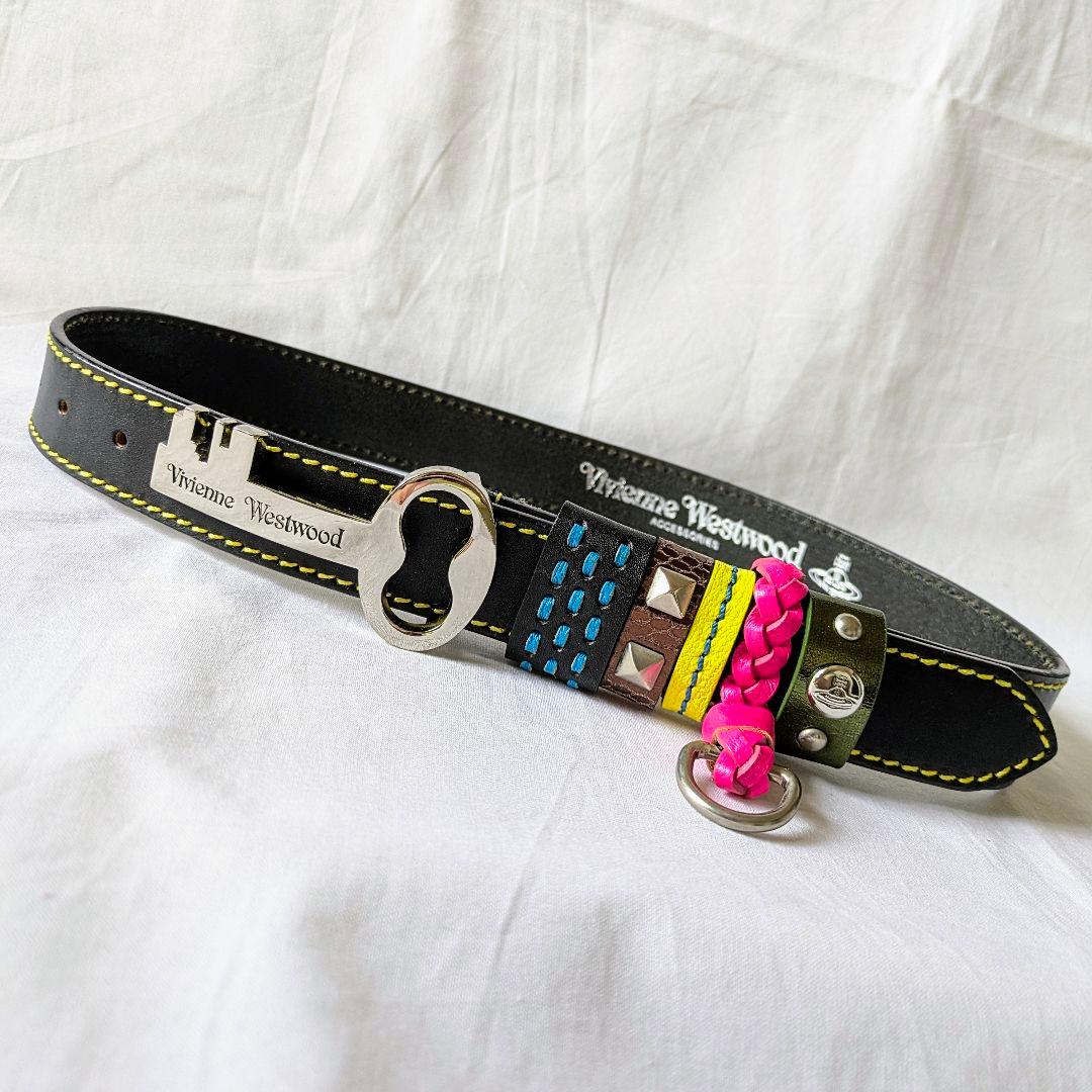 vivienne westwood 鍵 ロゴ バックルベルト フック付き