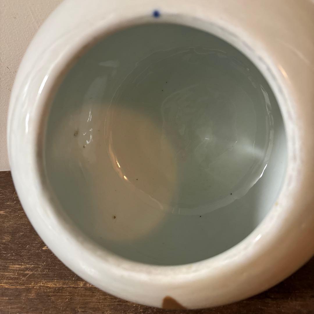 白磁　火消壺　蓋付き　伊万里　瀬戸　花器　赤星五郎　骨董品　李朝　アンティーク