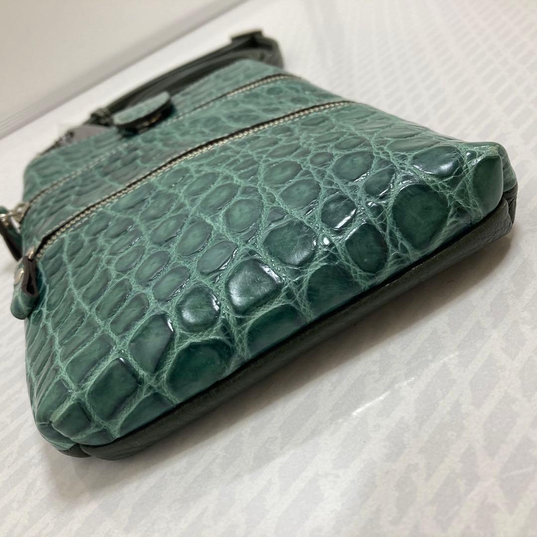 極美品　JRA クロコダイル　スマホショルダー　 サコッシュ　エキゾチック