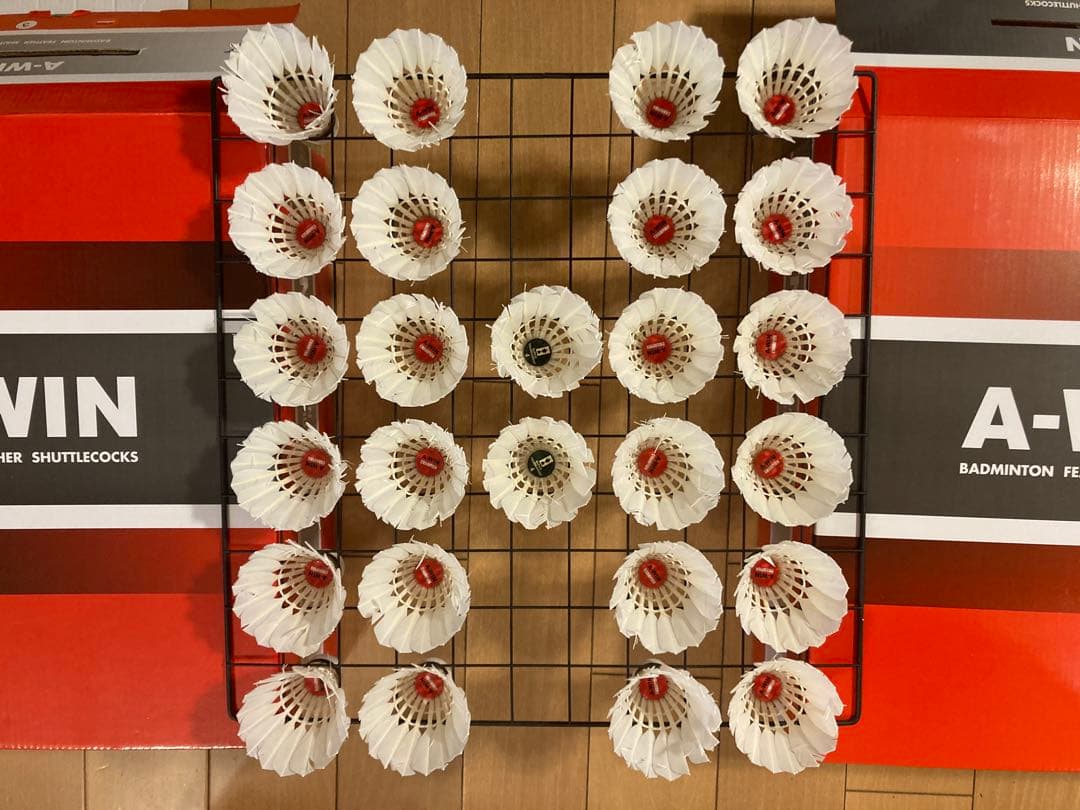 A-WIN CHANPIONなど　基礎打ち・ノック用シャトル250個