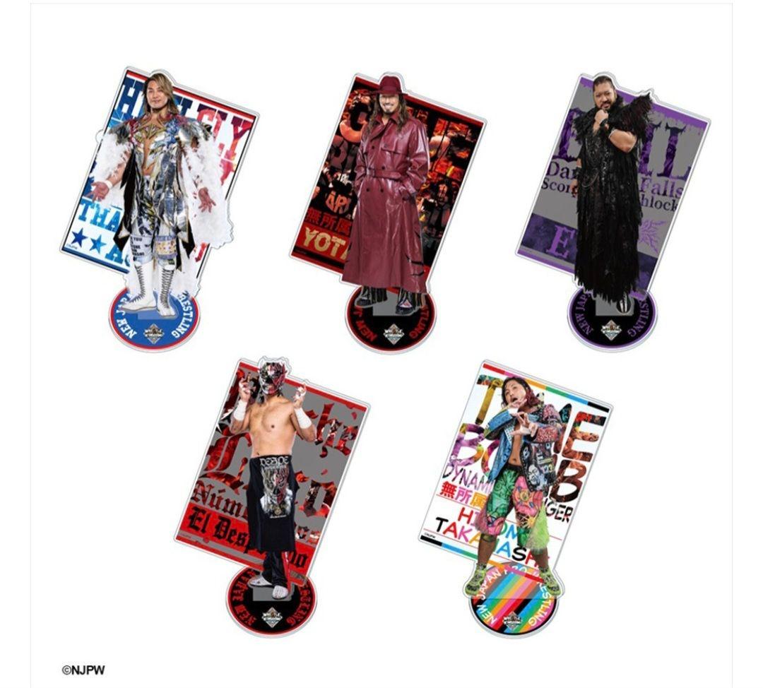 GIGO限定 新日本プロレス ビッグアクリルスタンド 全5種 コンプリート