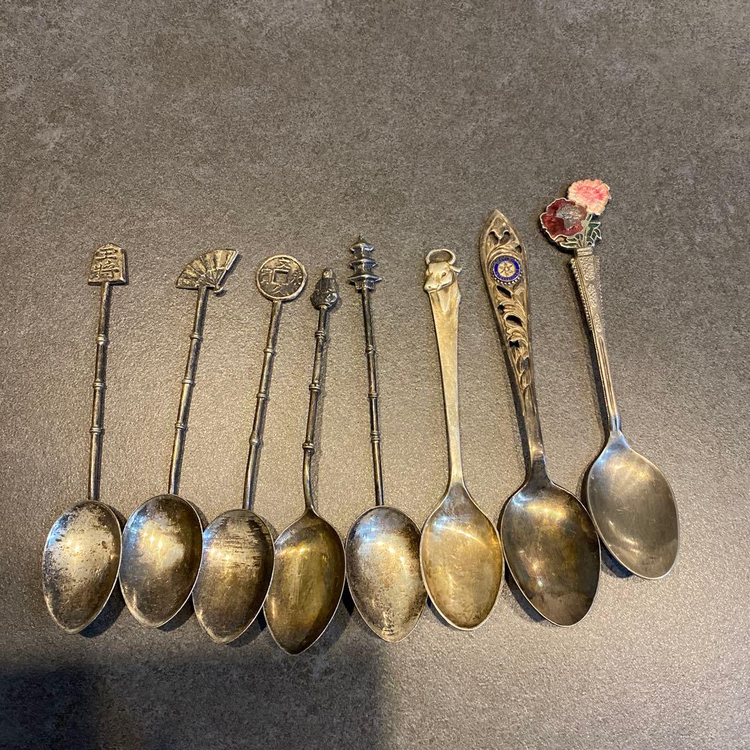 銀製アンティークスプーン 8本SET