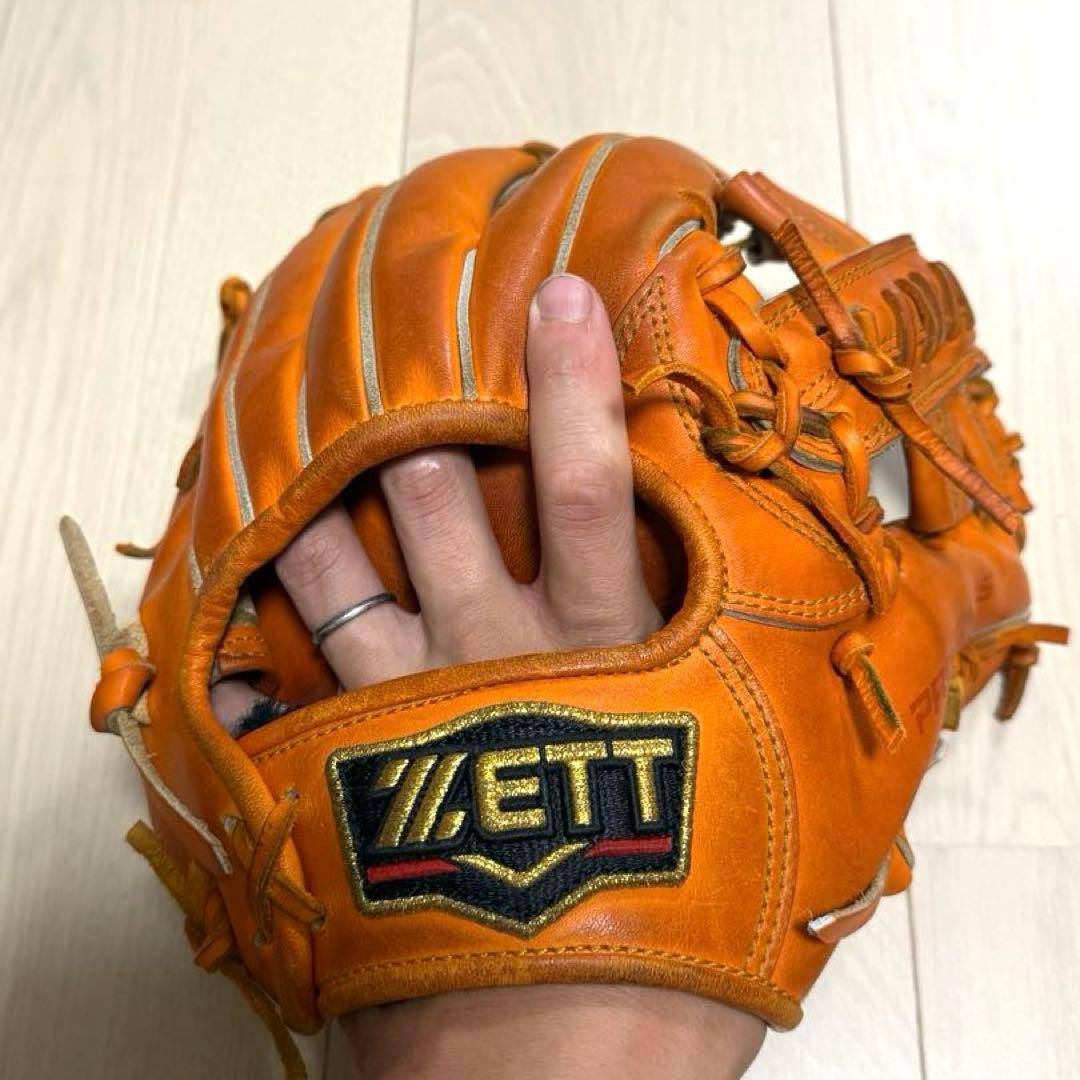 ZETTプロステイタス硬式内野用グラブ高校野球対応