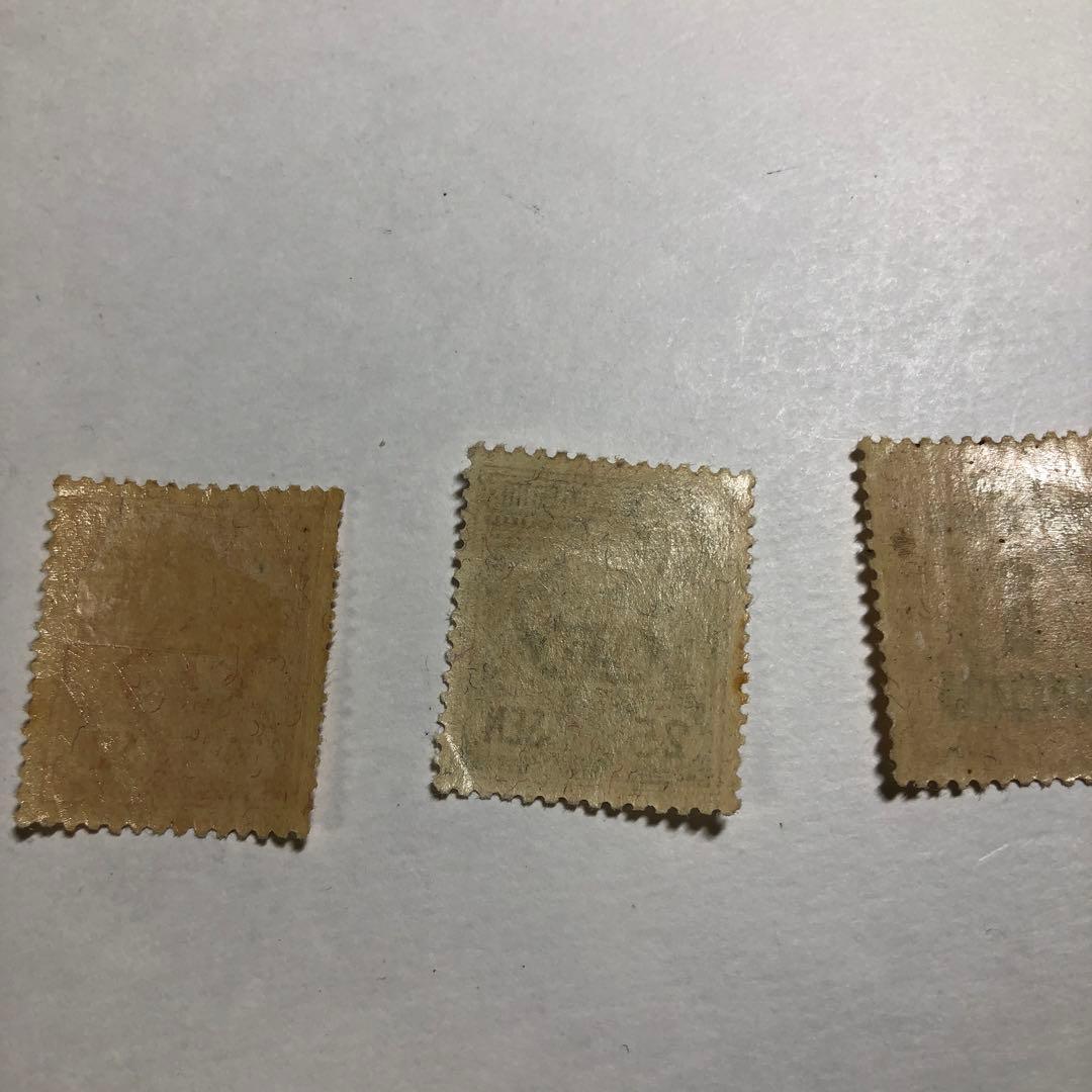 12586 新大正毛紙切手セット 5, 7, 25, 30 SEN