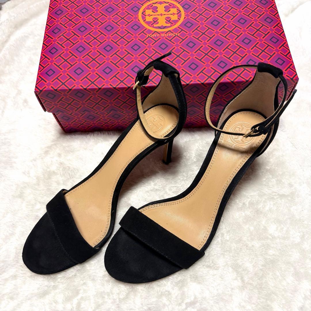 美品★トリーバーチ　パンプス　ブラック　24cm スエード