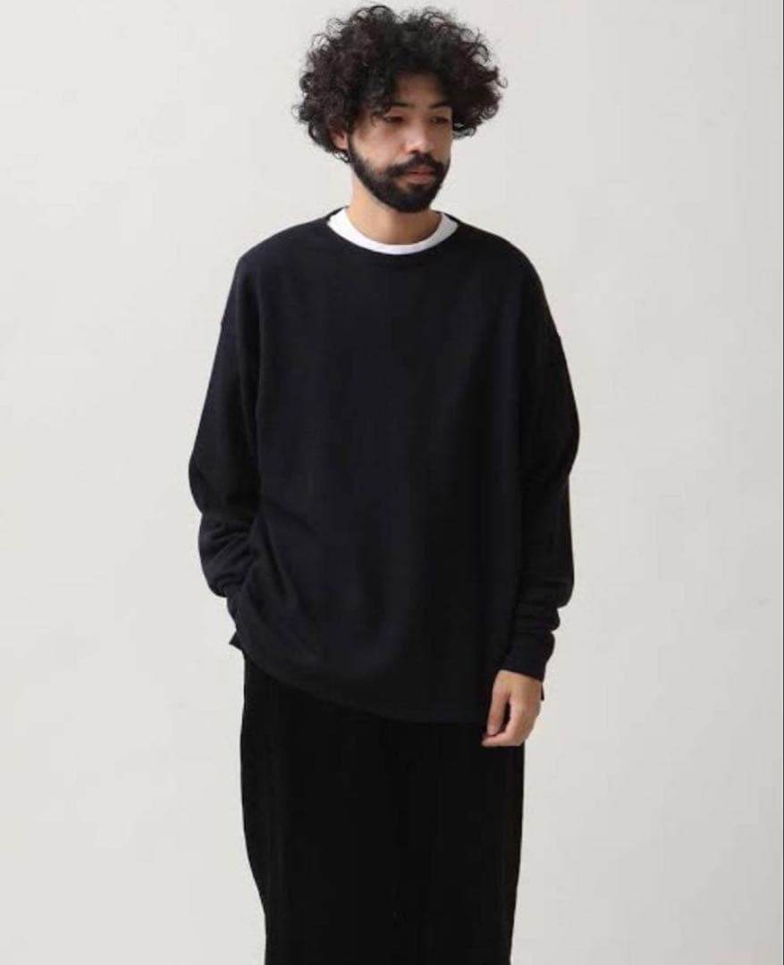 comoliコモリ カシミヤ コモリニット 22AW ネイビー