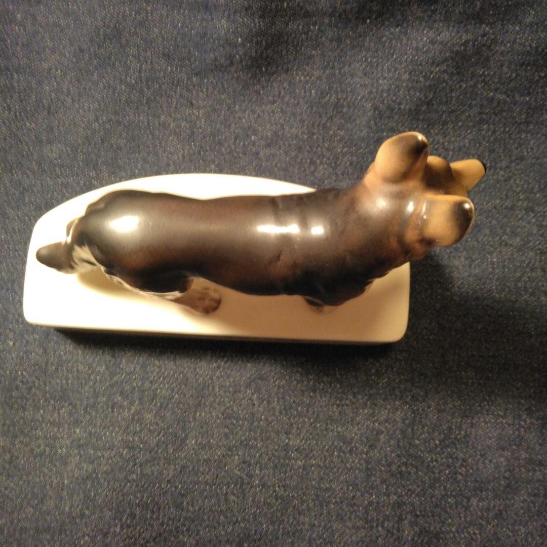 昭和レトLoo Ker シェパード　置物　Dog chain イヌ　ノベルティ