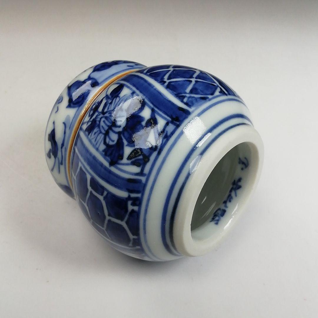 Ｗ２１４　皆具　『青華　祥瑞写　台子皆具』『高野昭阿弥 造』　共箱　茶道具