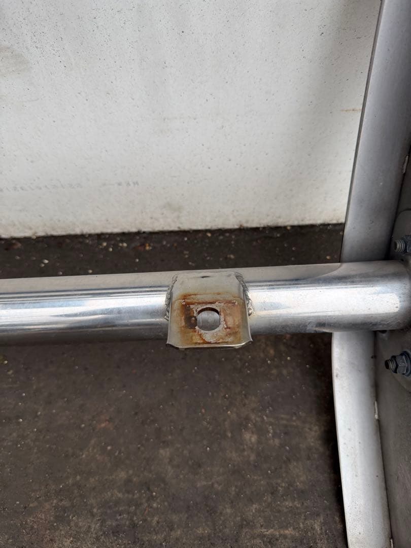 三菱 デリカD:5 フロントガードバー ブルバー ステンレス 中古