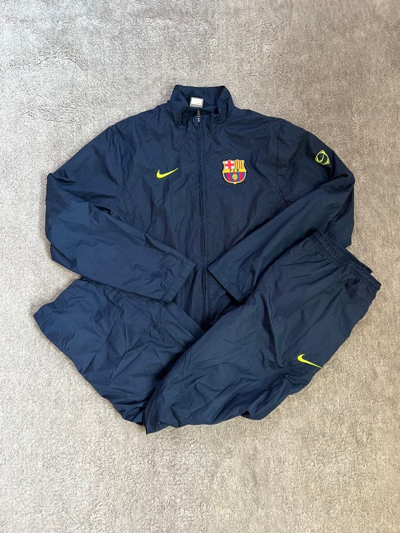 【希少】Nike FC バルセロナ ピステウィンドブレーカー ジャージ上下セット