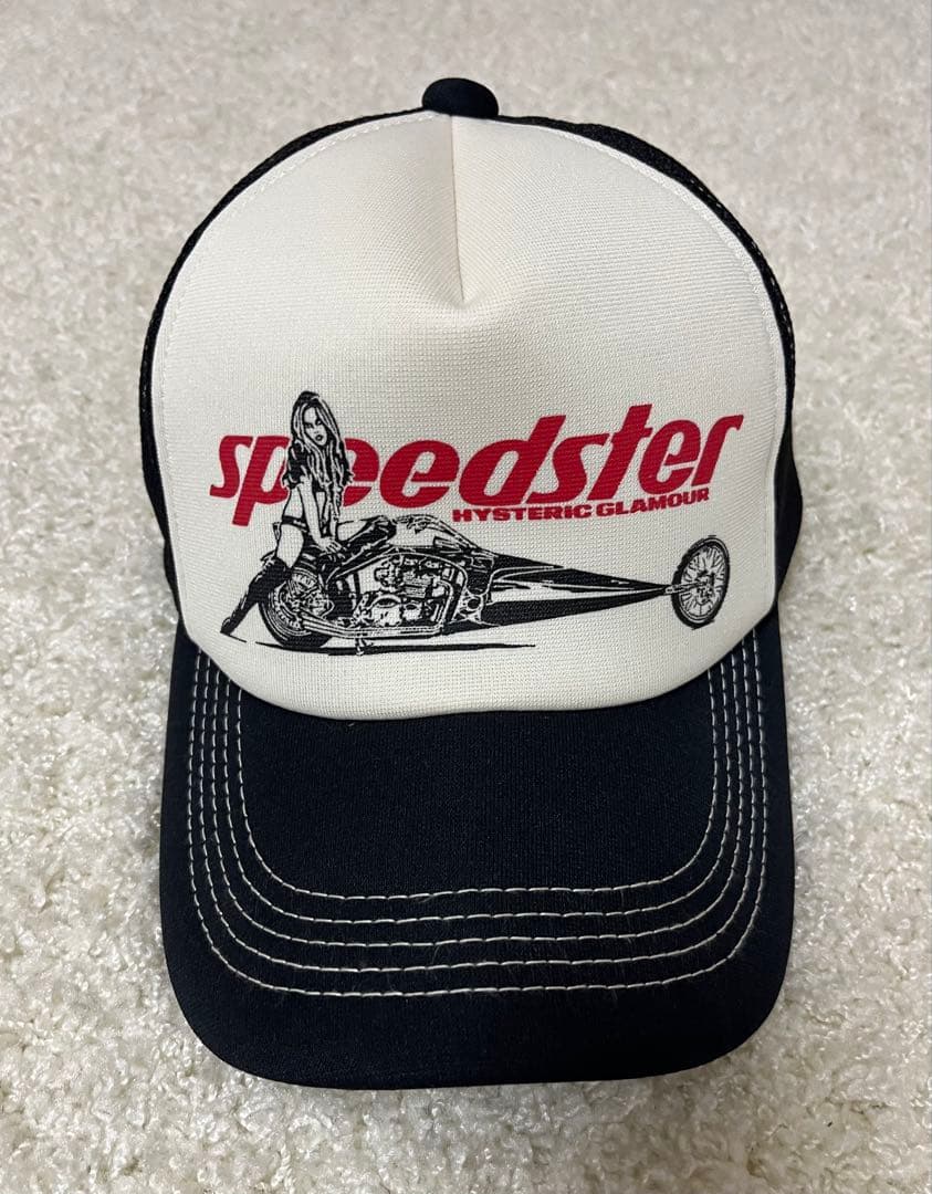 HYSTERIC GLAMOUR メッシュキャップ 美品　ブラック