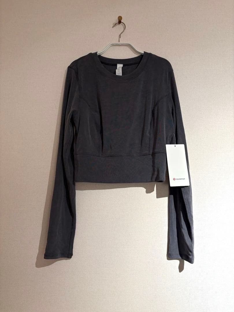 【未使用タグ付】lululemon /ルルレモン バックツイスト リブ長袖