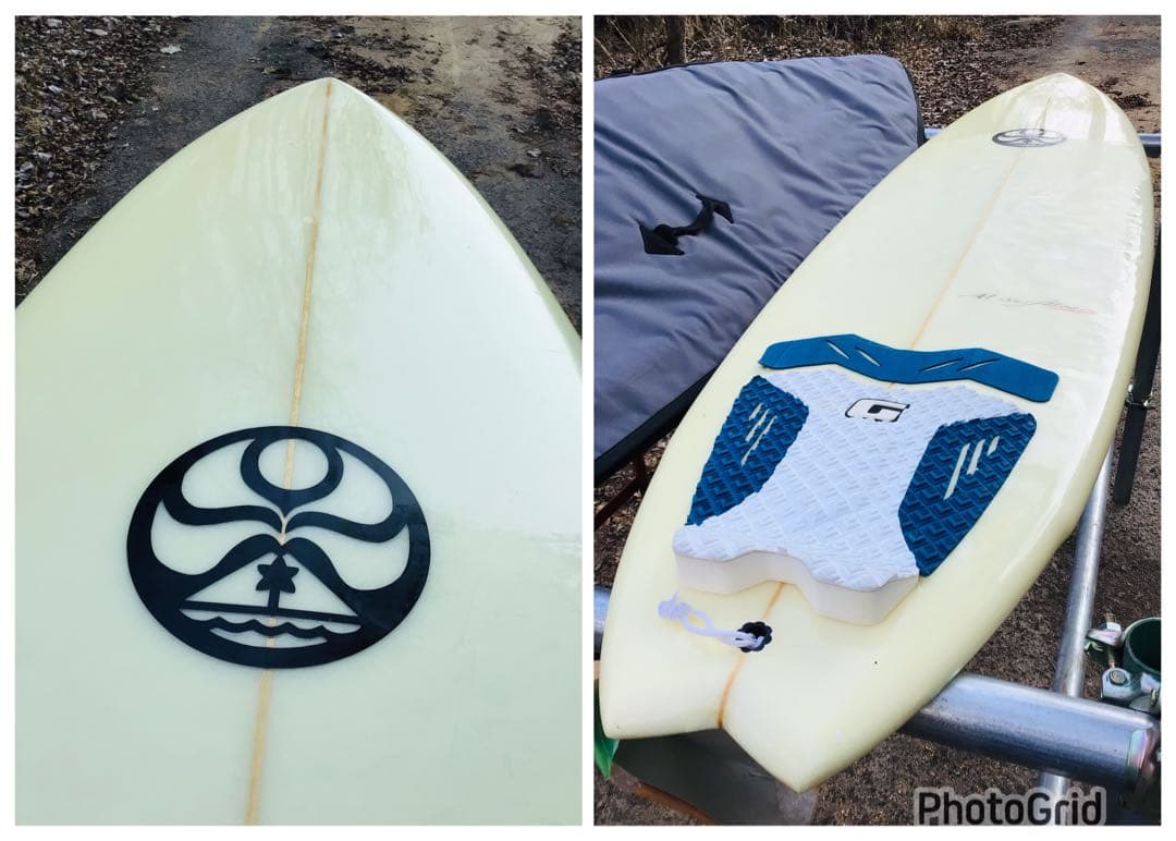 A1サーフボード製  Tsaiカスタムシェイプ 6ft ケース付 美品