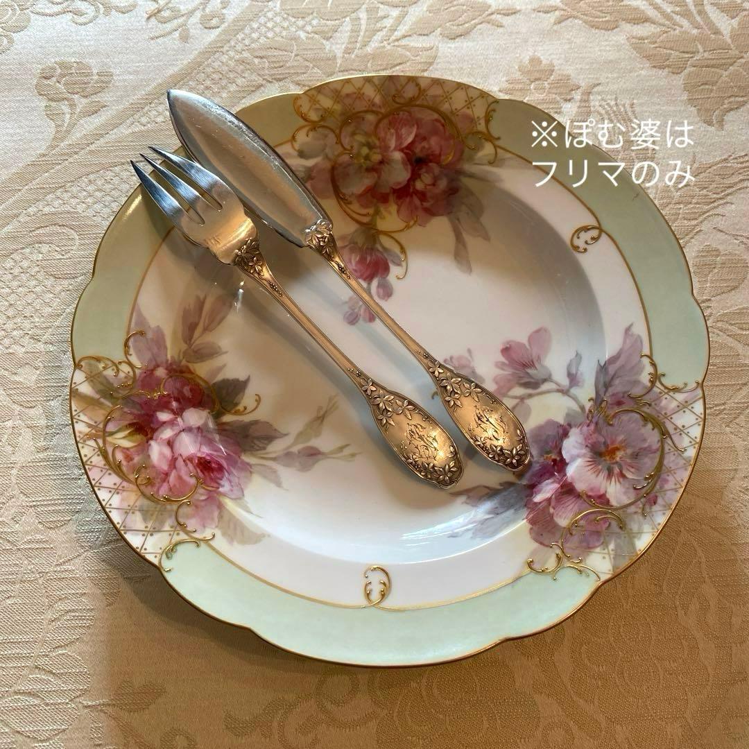 【フランス／E.Lefebvre】純銀／フィッシュナイフ＆フィッシュフォーク