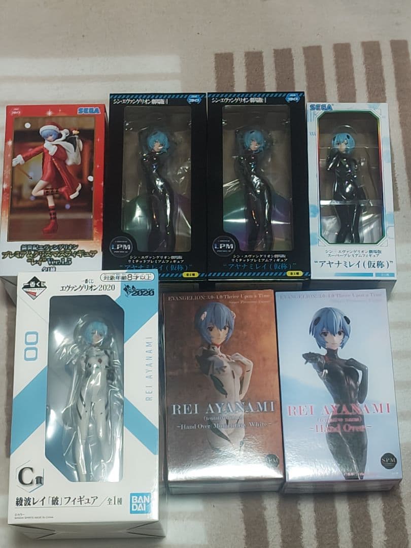 エヴァンゲリオン　綾波レイ　フィギュア　セット