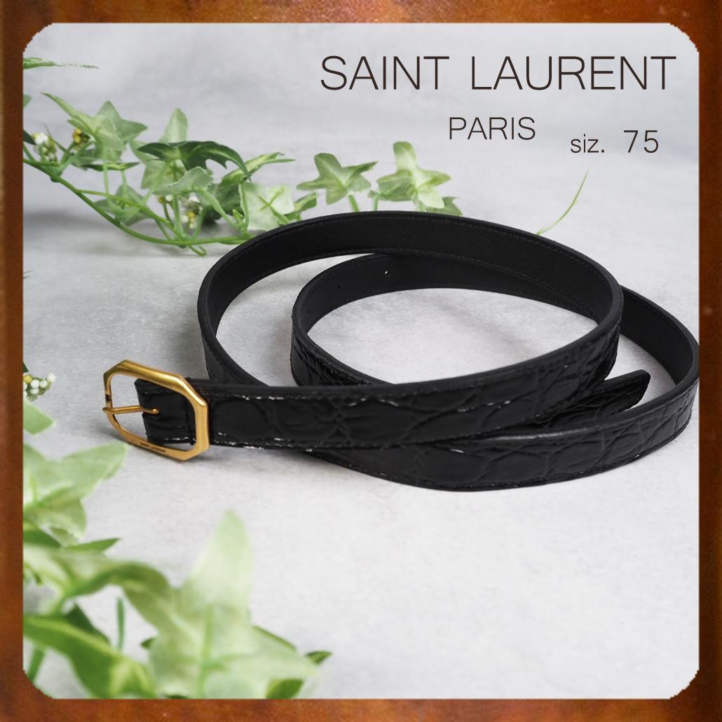 Saint Laurent Paris 21AW 22SS クロコ 型押しベルト