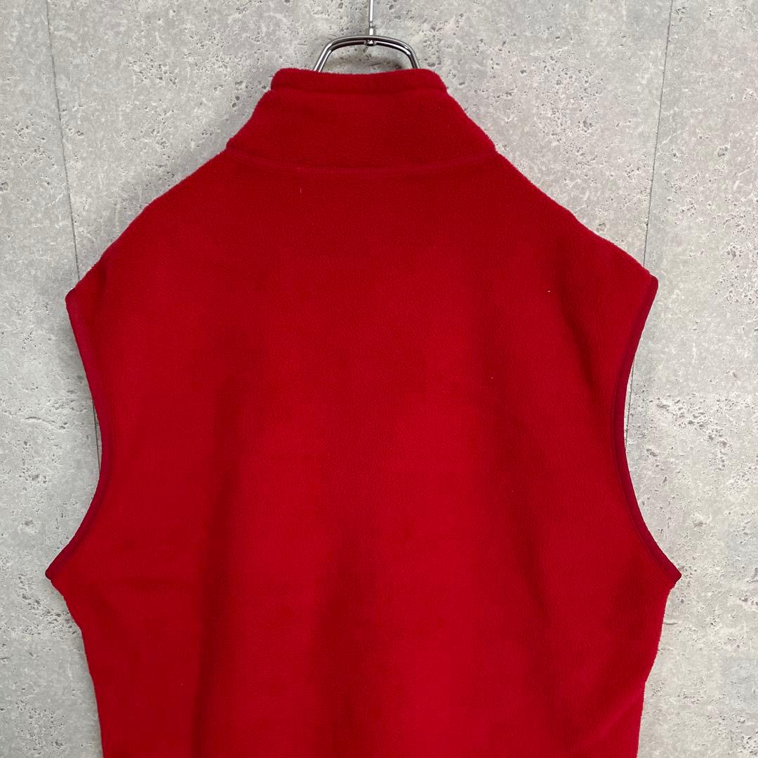 パタゴニア　USA製 90s シンチラベスト　刺繍ロゴ　フリース　XL