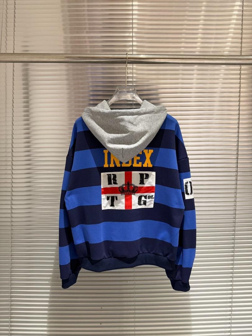 その他 Protocol Index STRIPE POLO HOODIE