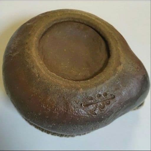 入江光人司『宝瓶』竹節摘み 備前焼 急須 茶器 共箱