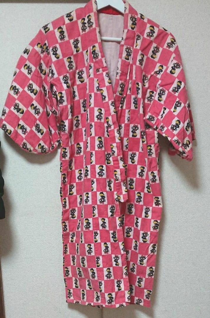 ６０年代ヴィンテージダッコちゃんの着物     アンティークダッコちゃんネル着物