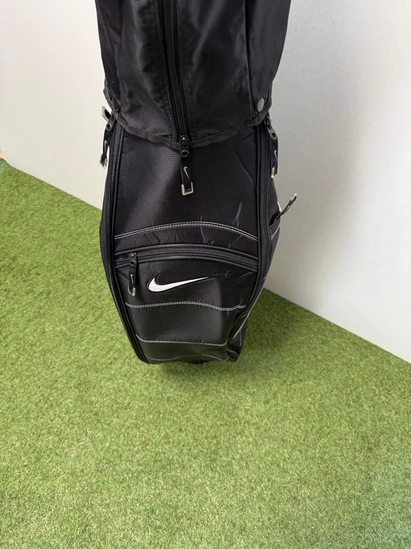 Nike キャディバッグ ブラック グレー ゴルフ ナイキ ケース