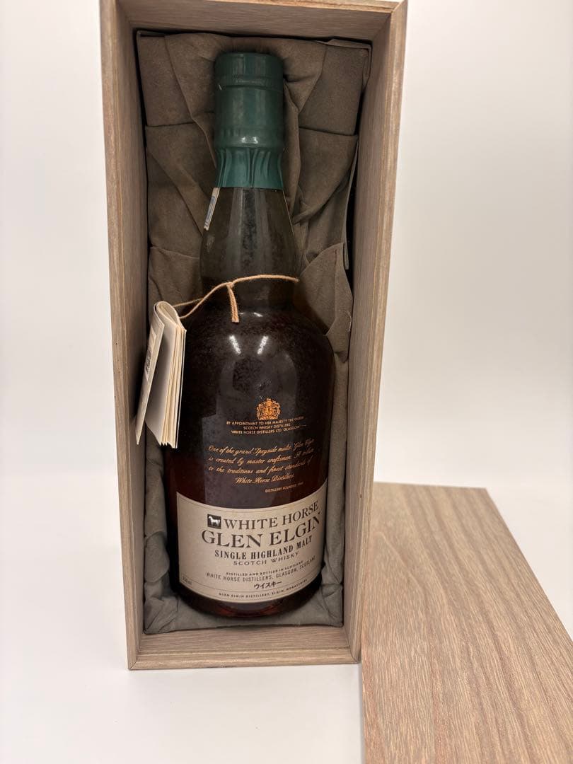 ホワイトホース グレンエルギン シングルモルトウイスキー 木箱入り