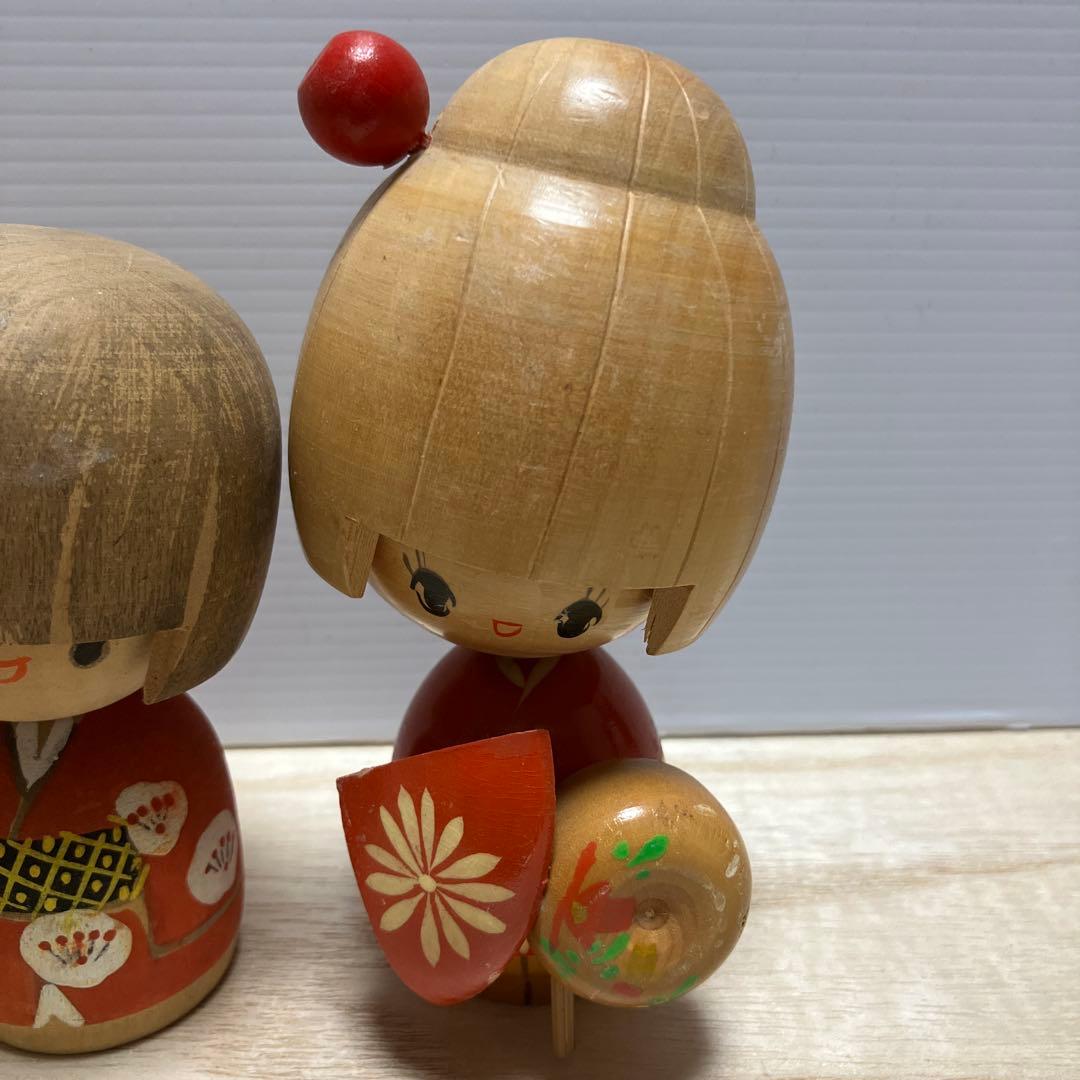 E-壁 昭和レトロ こけし 卯三郎 創作こけし 近代こけし 3体セット まとめ