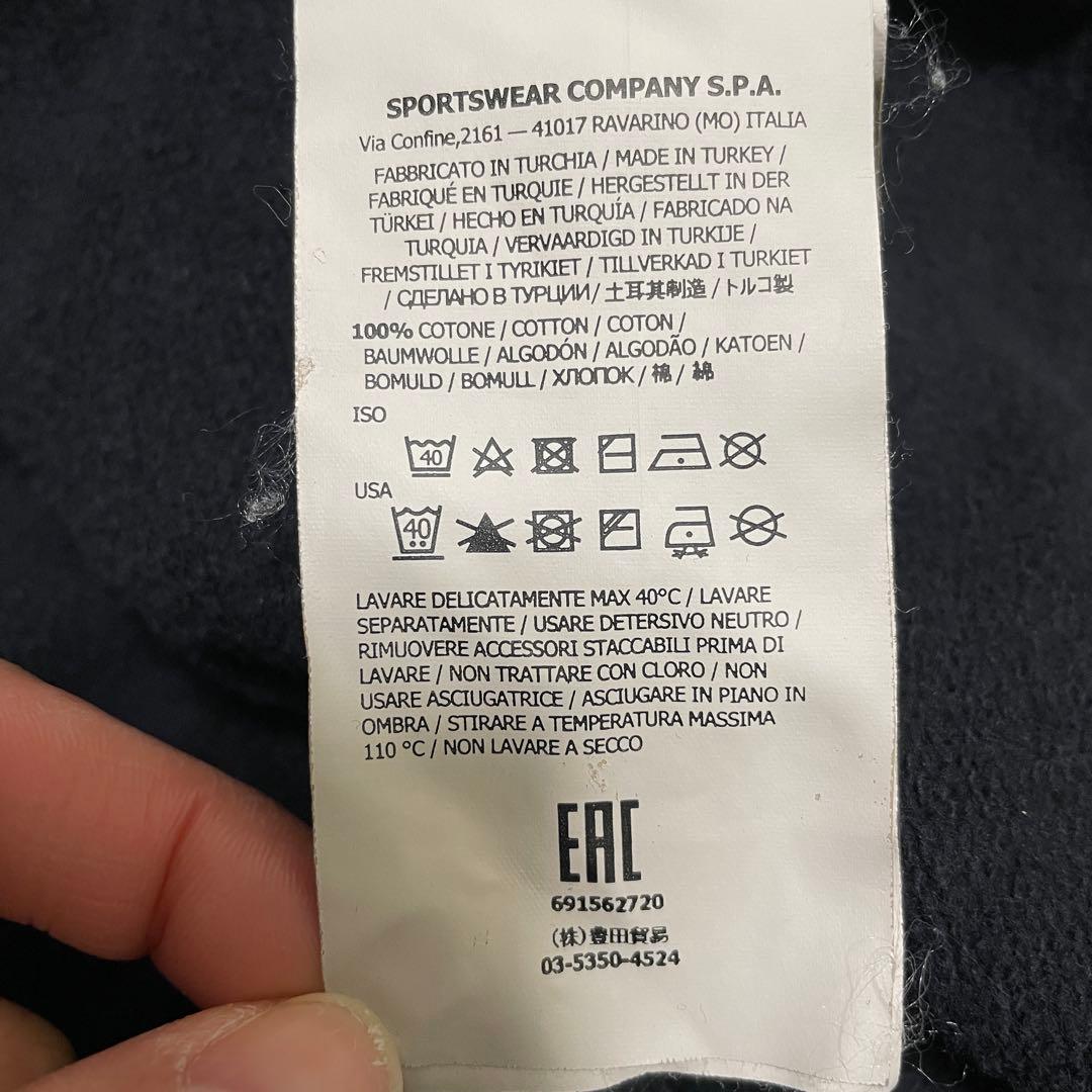 STONE  コットン　クルーネック　トレーナー　ブラック　XXL