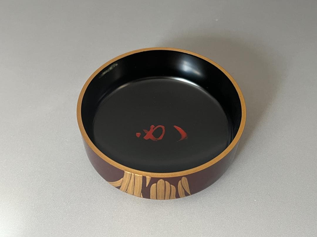 堀内宗完書付　菖蒲蒔絵　雪吹　宗尹作　茶道具　薄茶器　表千家