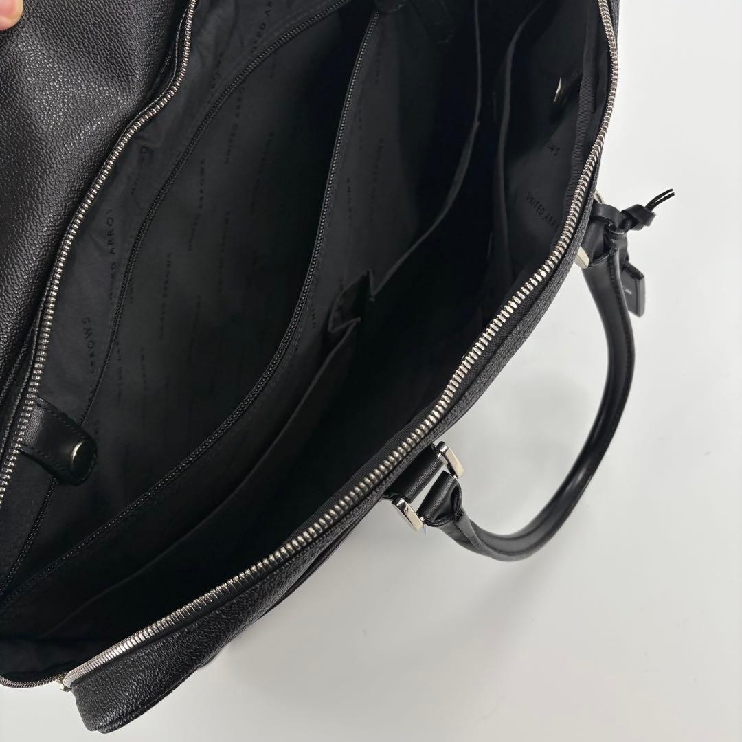 美品　2wayユナイテッドアローズ ブリーフケース ビジネス 黒 大容量　763