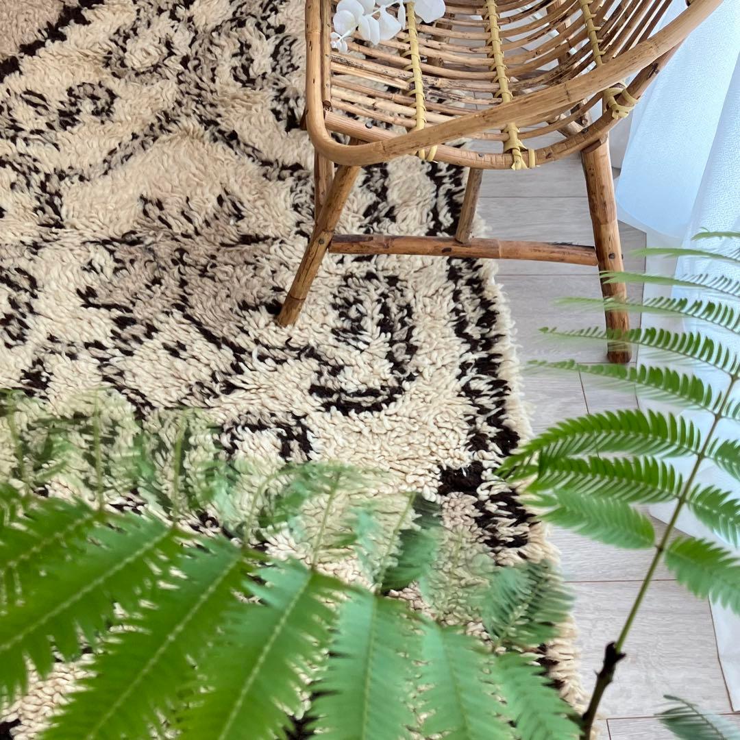 レア✳︎モロッコラグ　ミルキー　ブラウンチョコ　メダリオン　トルコヴィンテージラグ