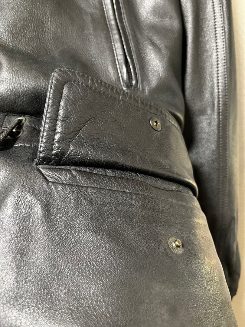 【フランス製】 SERAPHIN レザー モッズコート 50 90's