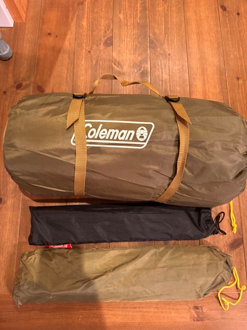 Coleman ツーリングテント オリーブグリーン　別売りキャノピーポール付き