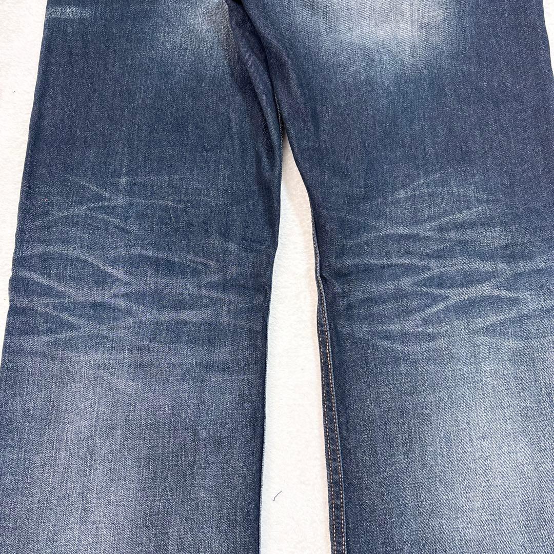 00s PANDIESTA W34 刺繍 和柄 バギー デニム ワイドストレート